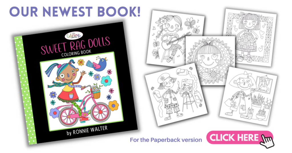 Angel Girl Spiral-Bound Coloring Book for Adult for Stress Relief and